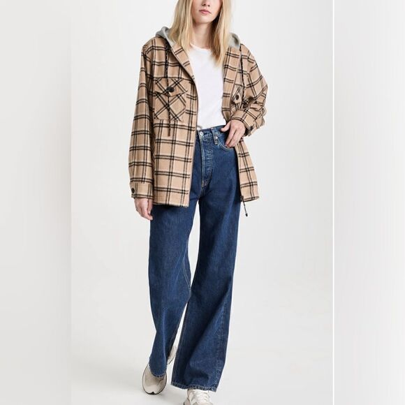 š„š„ MuntheāREADING JACKET OUTERWEAR Coat Insulated flannel Shacket Sizeā34 - Picture 14 of 16